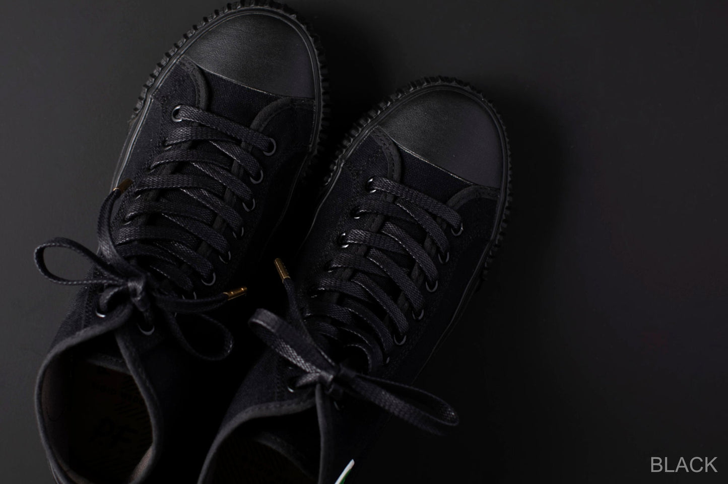 WAX' SHOE LACE -FLAT- BLACK