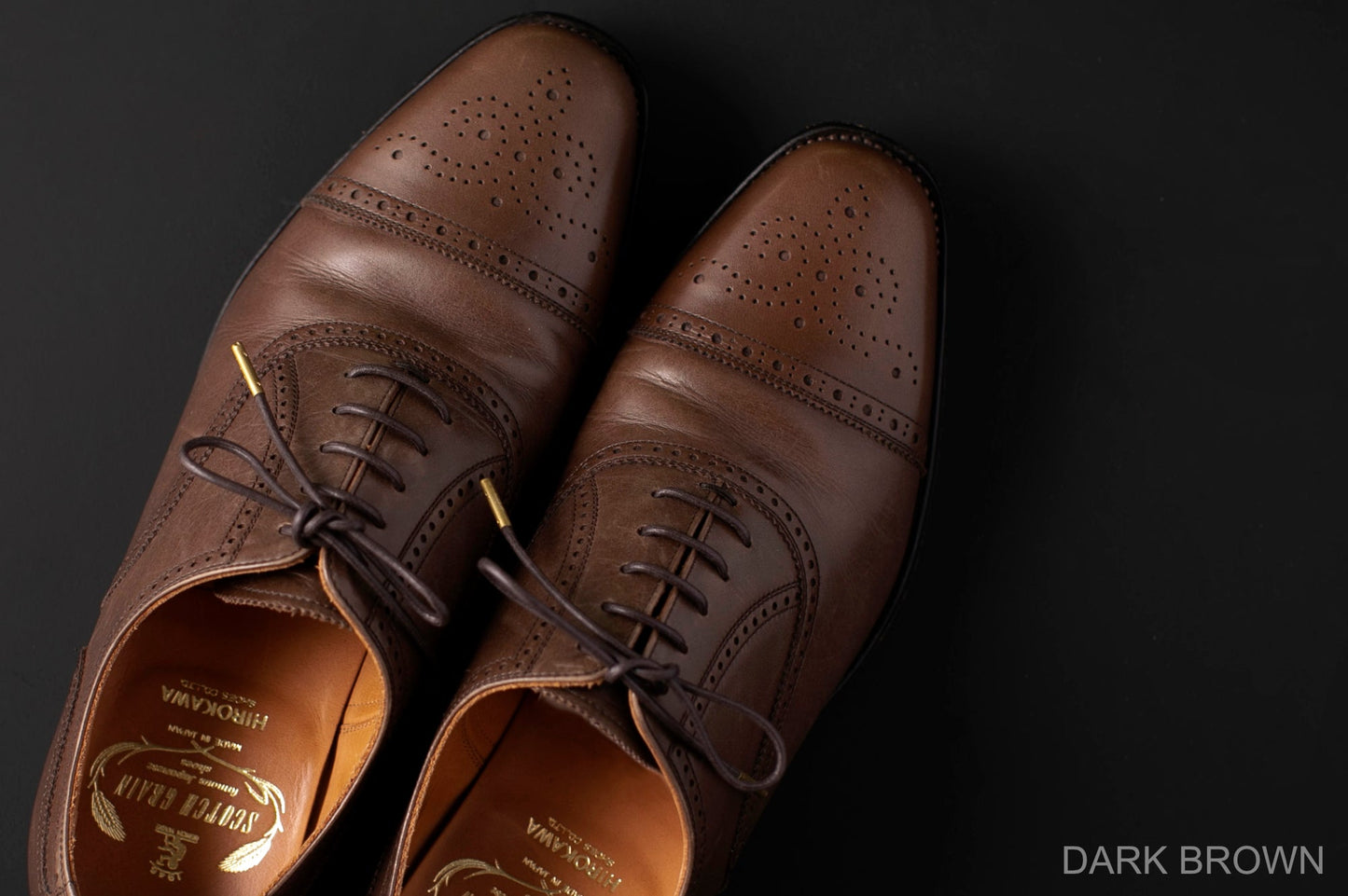 DRESS SHOELCE DARK BROWN