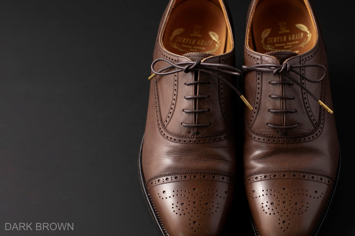 DRESS SHOELCE DARK BROWN