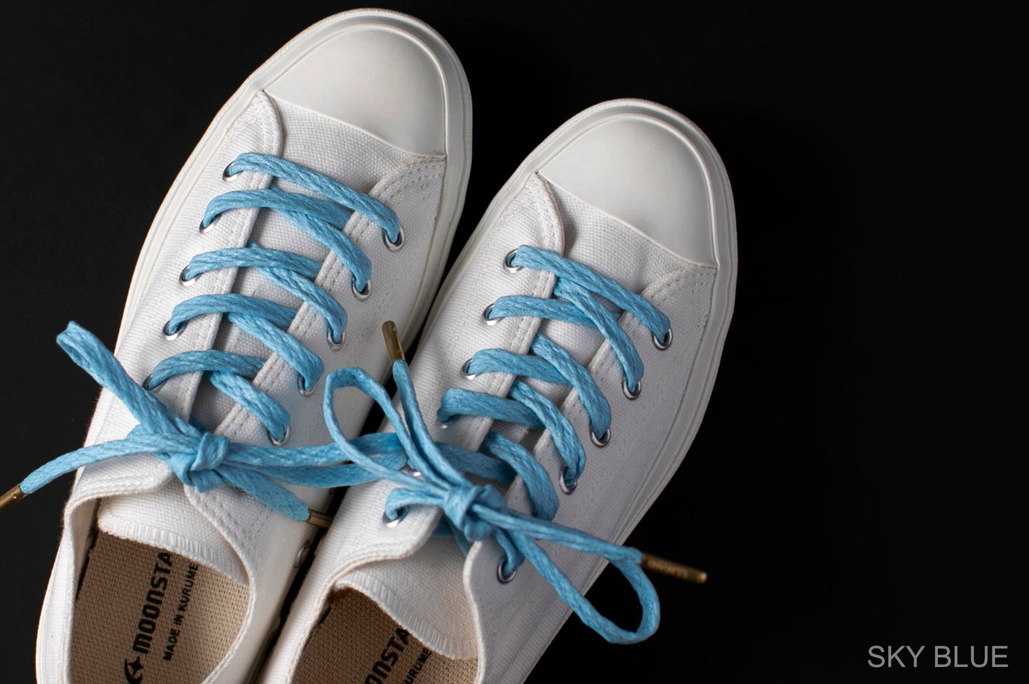WAFFLE SHOE LACE SKY BLUE