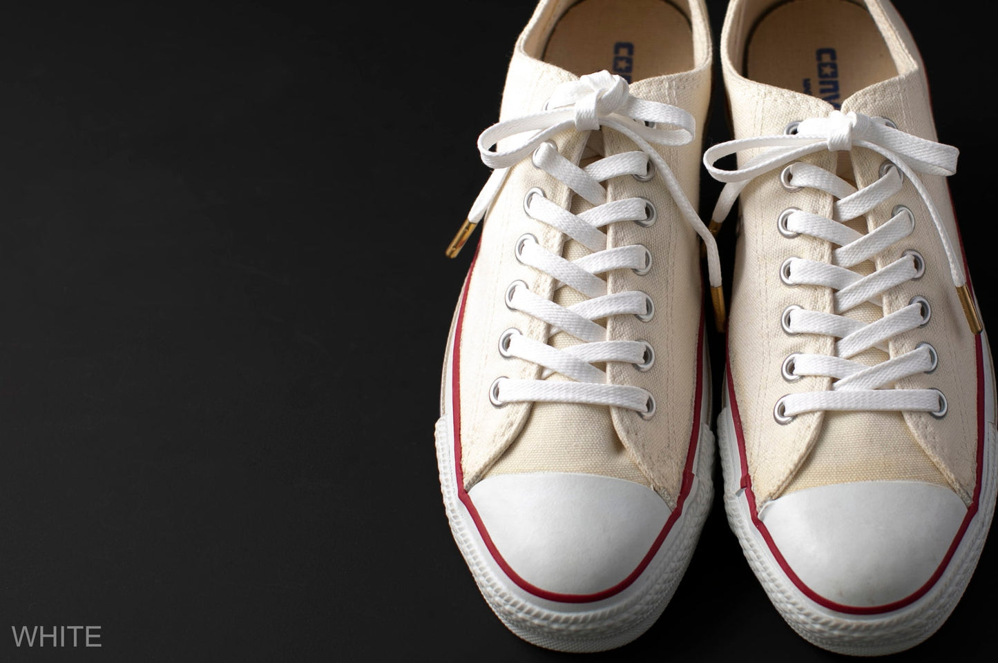 WAX' SHOE LACE -FLAT- WHITE