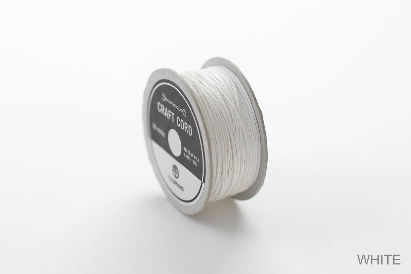 CRAFT CORD -WAX CORD- WHITE