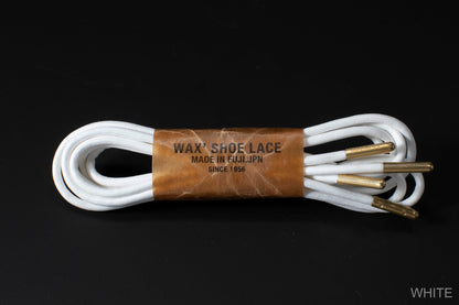 WAX' SHOE LACE -ROUND- WHITE